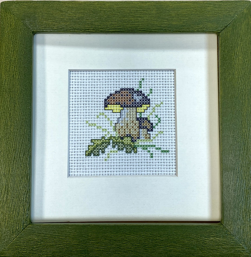 Набор для вышивания с деревянной рамкой (мулине 100% хлопок ) 16х16см Германия