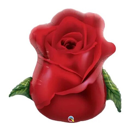 Шар ФИГУРА Роза бутон красный