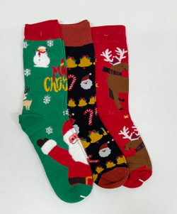 Носки НГ комплект 3 пары, р.40-45 "Happy NY"