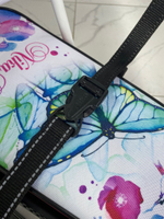 Снегокат «Тимка спорт 4-1» принт сиденья: с бабочками (белый каркас) (арт. ТС4-1/Б2)