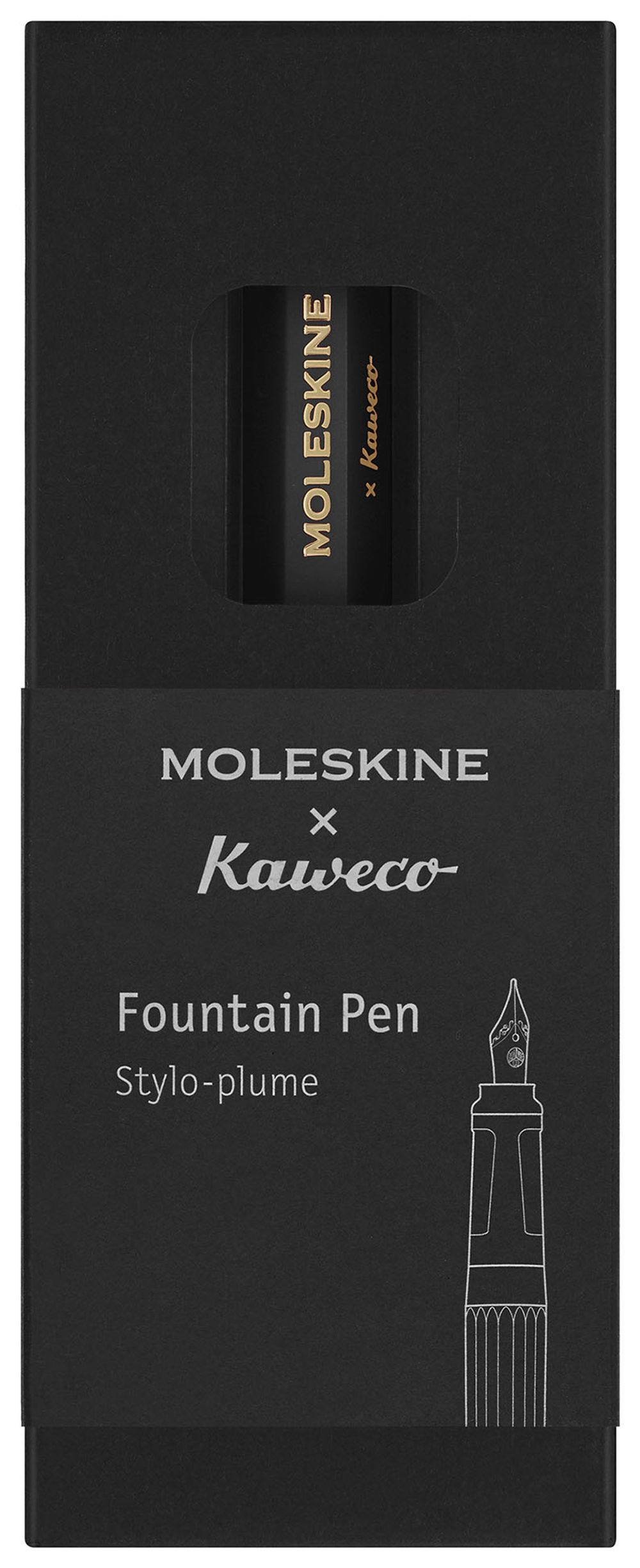 Перьевая ручка Moleskine Kaweco черная с пером M (KAWFOUNTPENMBK) 5