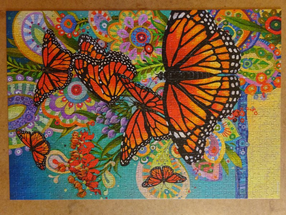 Пазл Castorland "Бабочки", 1000 деталей, C-103492, картонная основа, от 12 лет