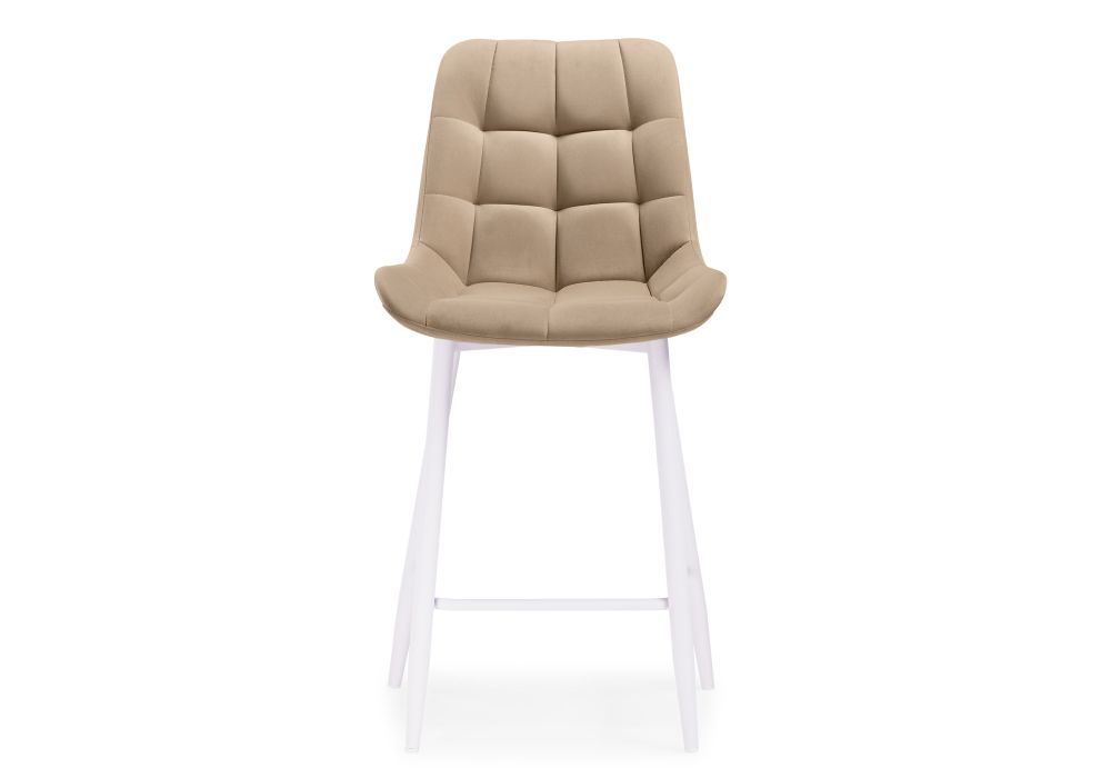 Полубарный стул Алст бежевый / белый