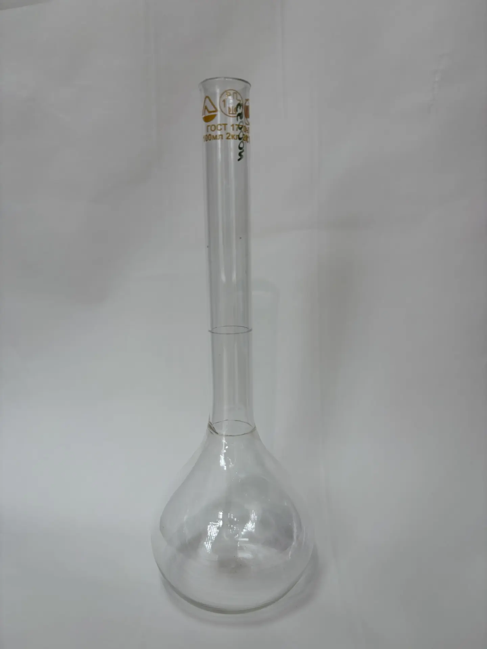 Колба 1-100-2 мерная, ГОСТ 1770-74 (Стеклоприбор)