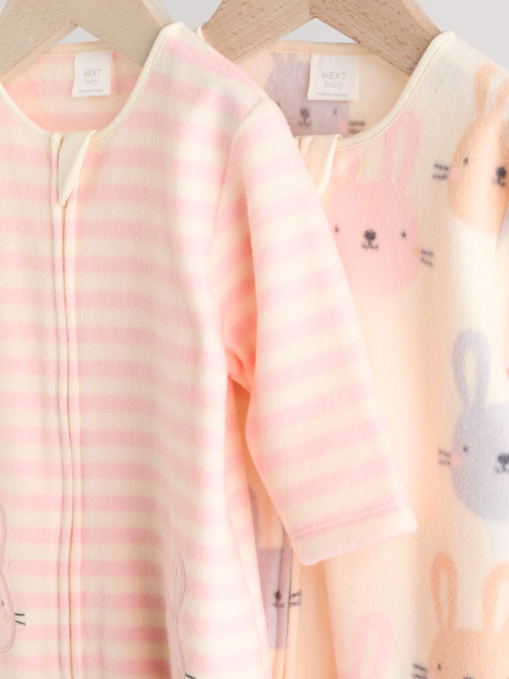 Комбинезон / Cлип для малышей флисовый Next AW2-306, 2 шт., Розовый