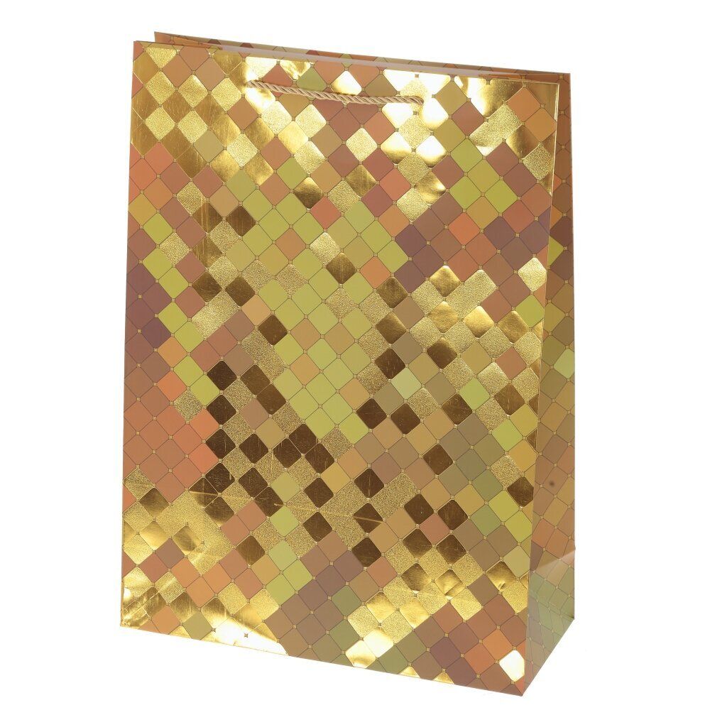 GAEM Пакет подарочный (бумага 210г/м2, блок 12шт), L30 W12 H41,5 см, 4в.