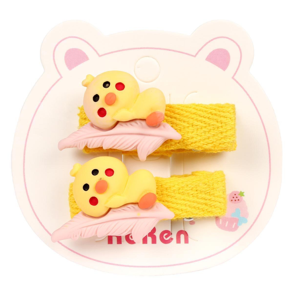 Зажимы для волос детские 2 шт "Розовое облако" 658-181 (JINRE TRAVEL)