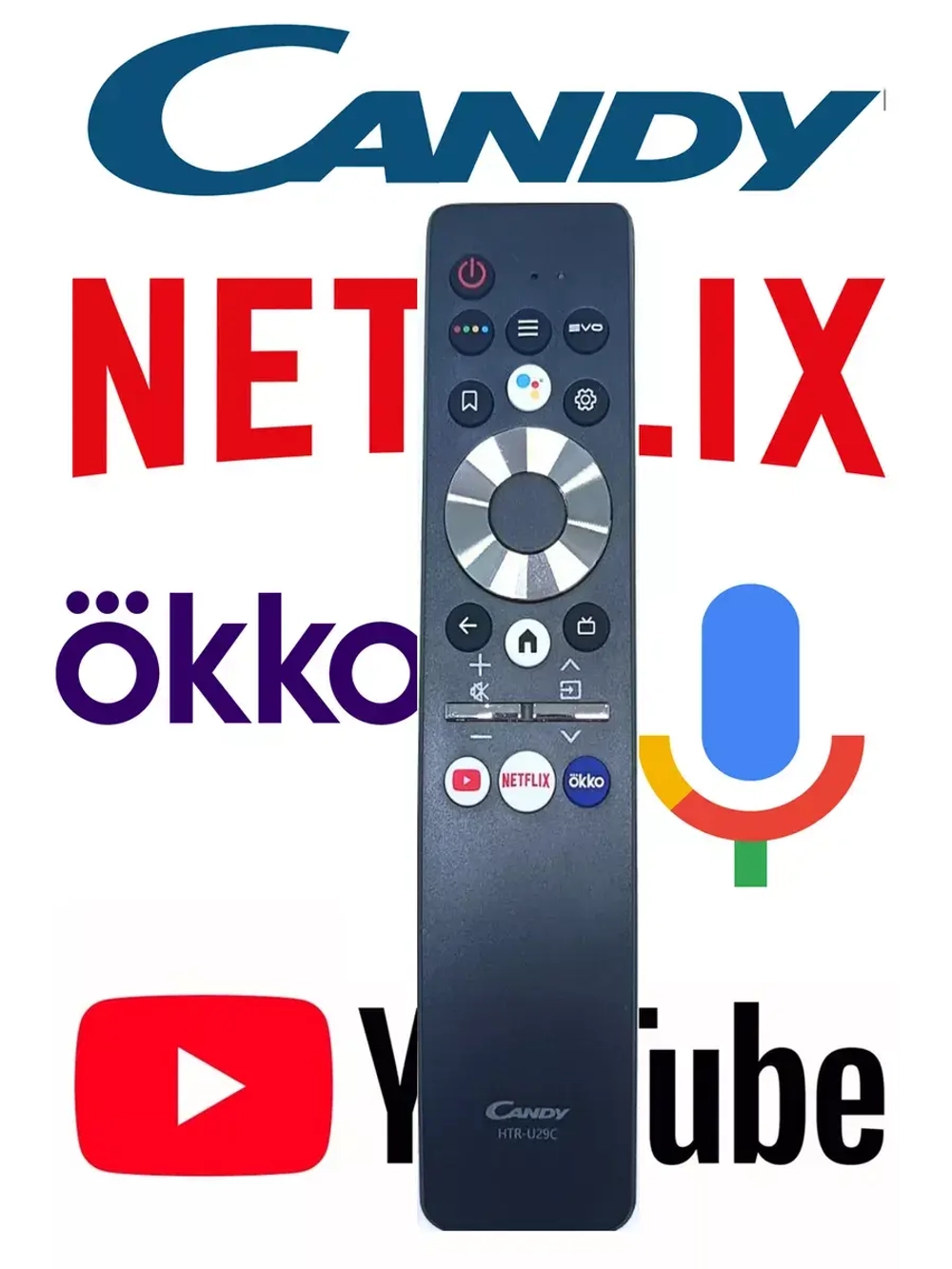Пульт для телевизора Haier 0530069334 (HTR-U29C candy, 0530067662)