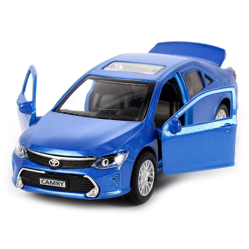 Модель ин. мет. "Toyota Camry" 12см. двери, багаж, синий, коробка CAMRY-12-BU (Технопарк)