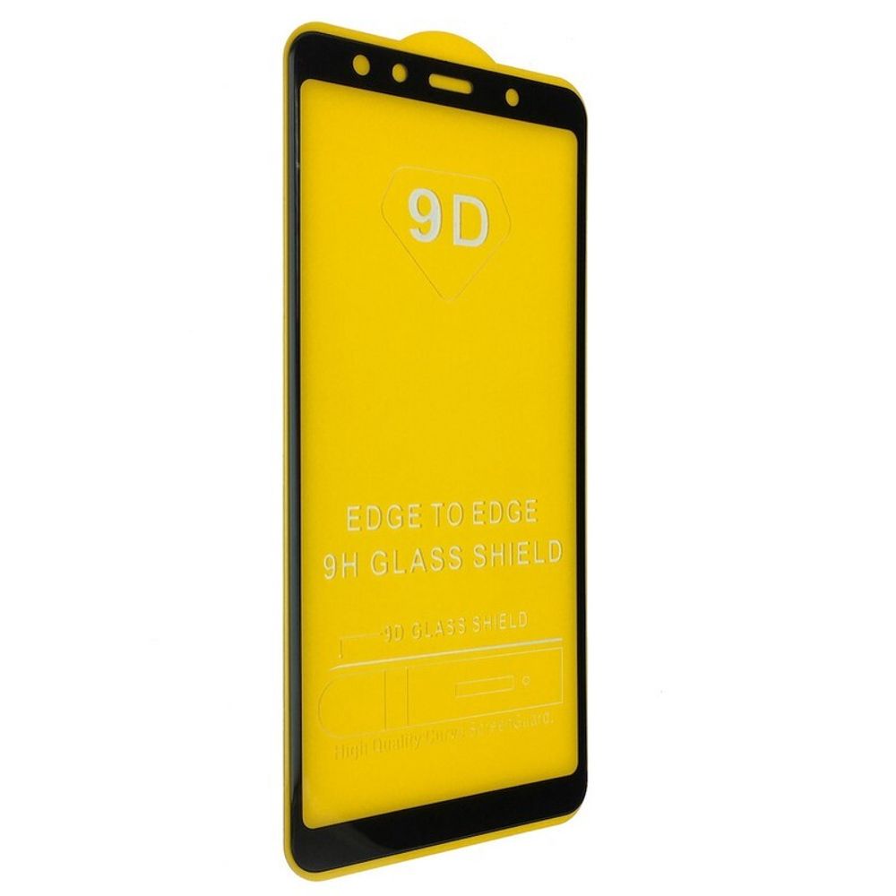 Защитное стекло Samsung A750/A7 2018 (черный) 9D тех.упаковка