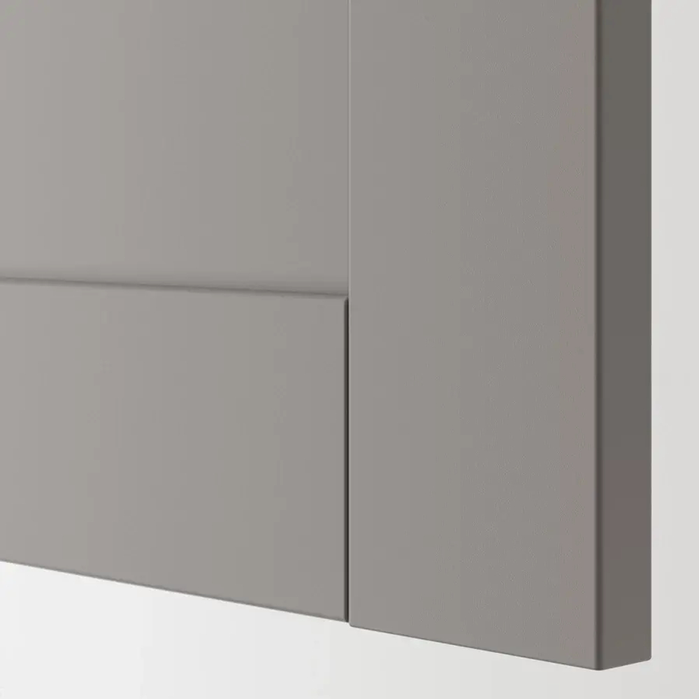 Дверца - EKET IKEA/ЭКЕТ ИКЕА, 80x30 см, серый