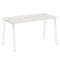 Metal System Стол письменный на А-образном м/к БА.СП-3 Дуб Наварра/Металл Белый 1400*720*750