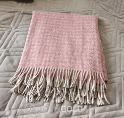 Плед из шерсти Альпаки 170x210 см. - сирень (арт. AGG004)