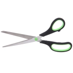 Ножницы универсальные бытовые «VOSTOK MARKET», цвет чёрный / зеленый, 23*7см (блистер Селфи)