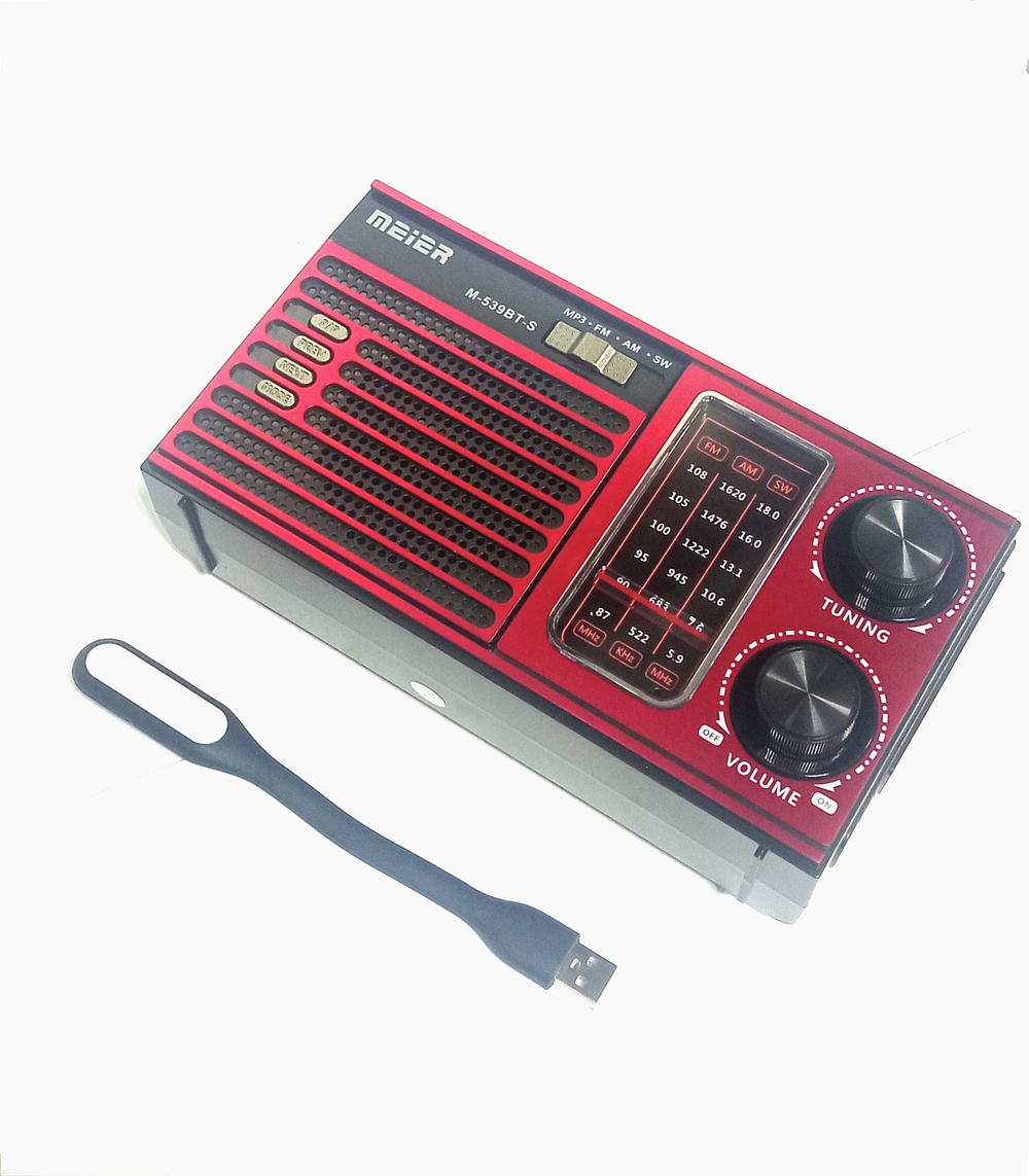 Радиоприемник Meier M-539BT-S USB (солнечная панель)