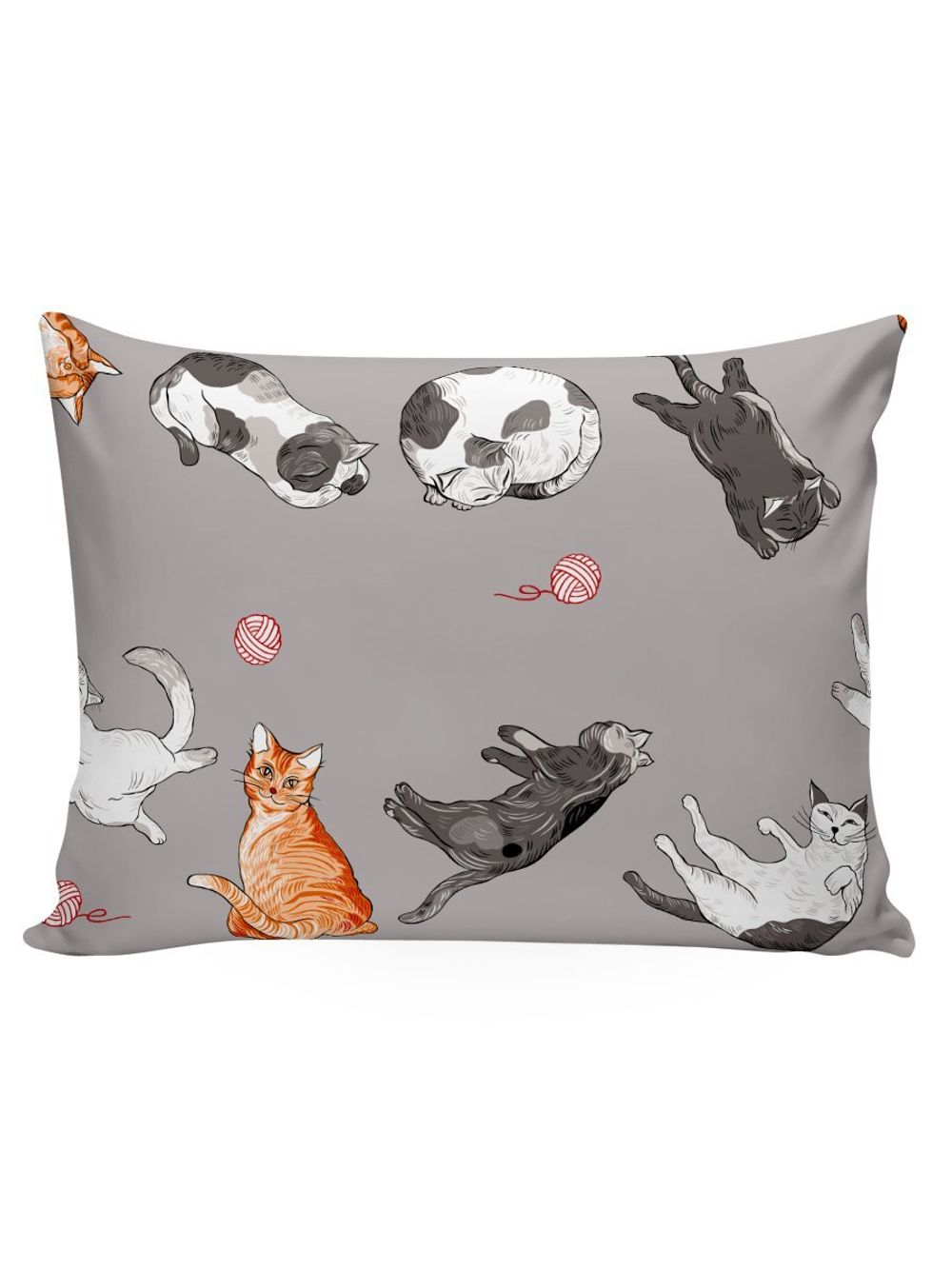 Постельное белье Сказка "Kitties" 1,5-сп Наволочка 50х70 см 1 шт Простынь 150х215 см Пододеяльник 145х215 см, перкаль