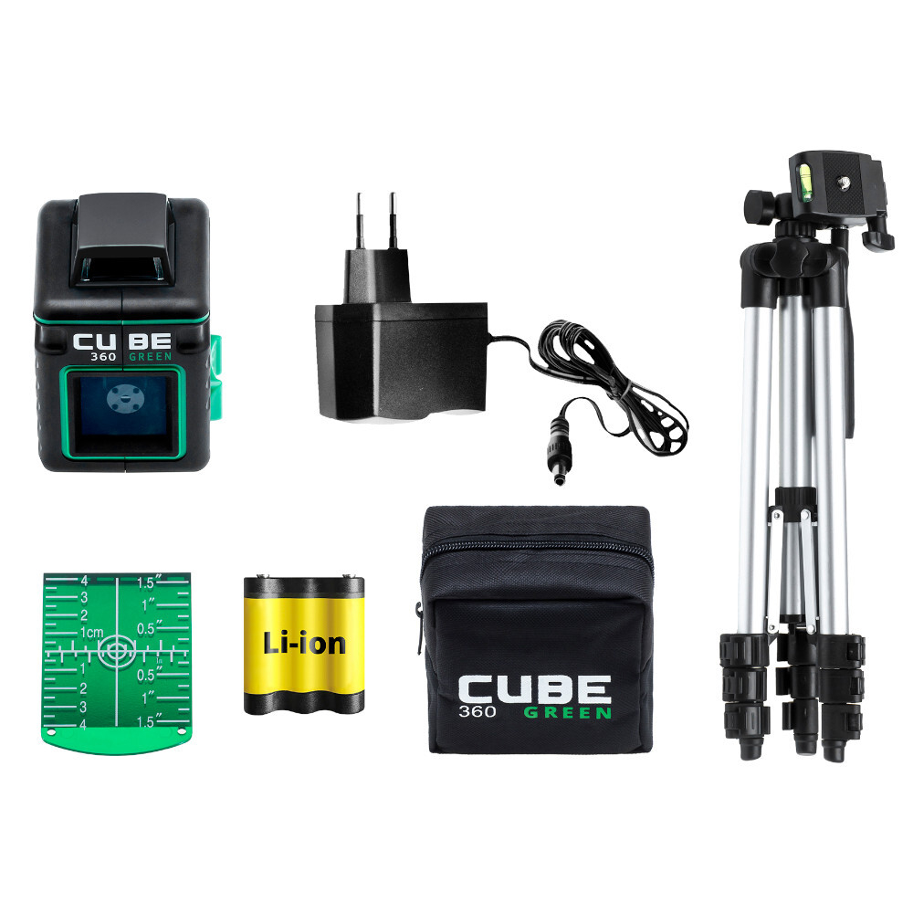 Лазерный уровень ADA CUBE 360 GREEN Professional Edition