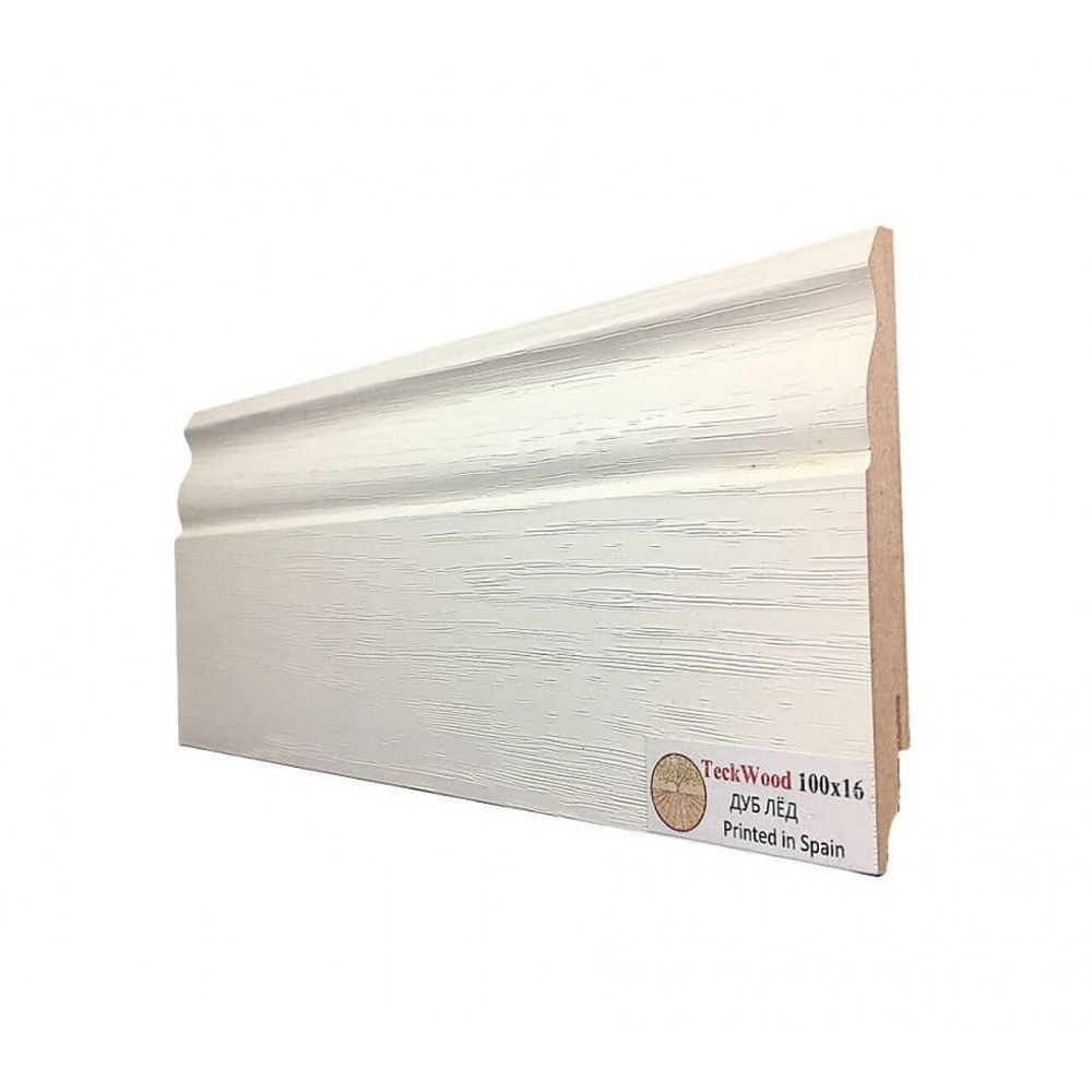 Плинтус напольный Teckwood Дуб Лёд 100х16