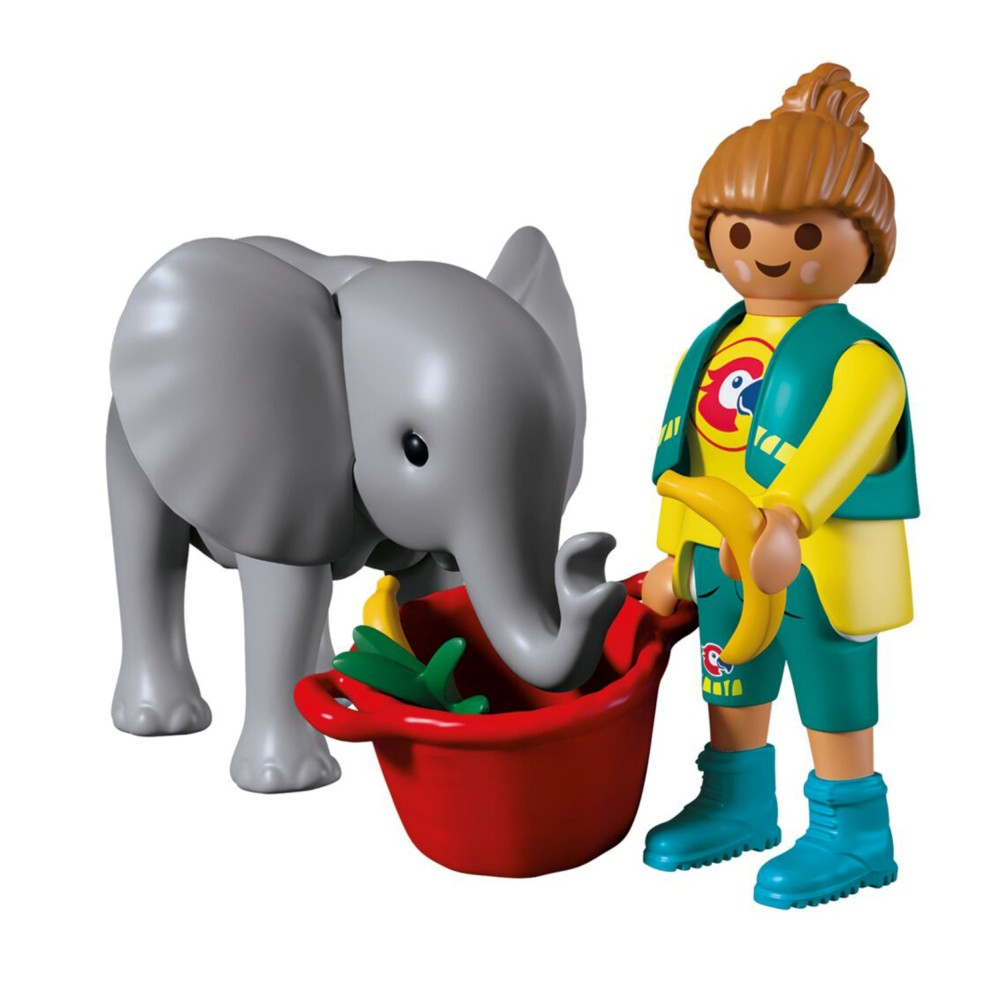 Playmobil - Animals & Friends Слоненок и опекун 72092