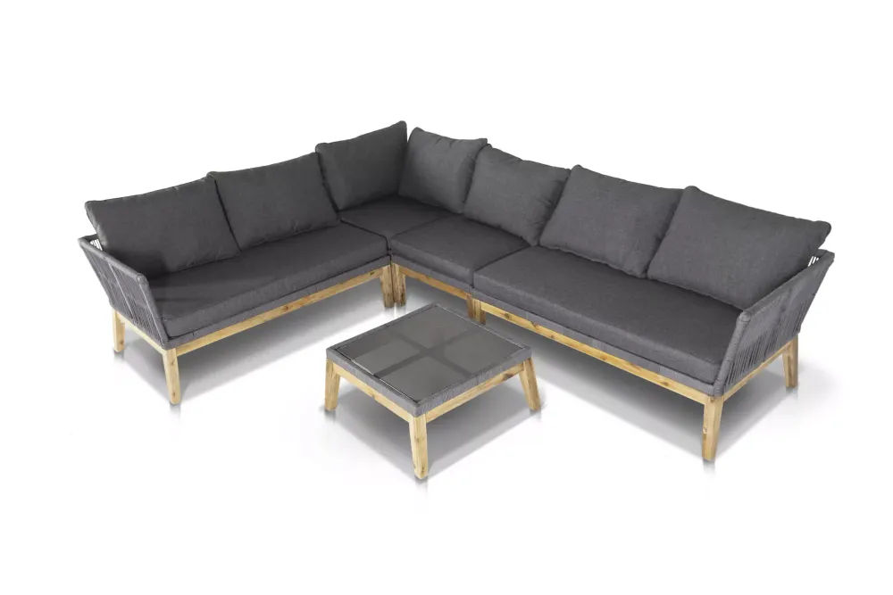 "Барселона" столик кофейный, деревянный каркас, акация