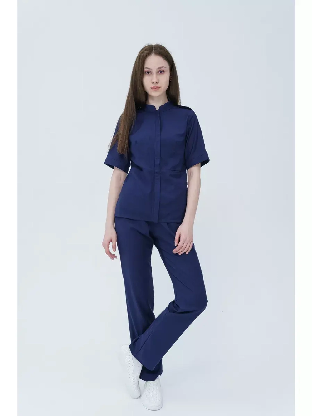 Рубашка медицинская женская на молнии TZ400