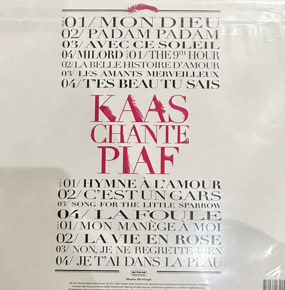 Виниловая пластинка Patricia Kaas – Kaas Chante Piaf LP Pink