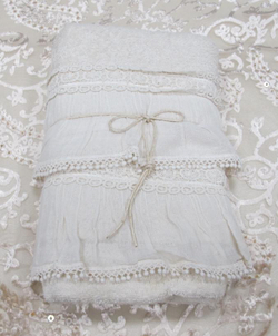 Набор полотенец 2шт Opificio Dei Sogni Violette bianco белый