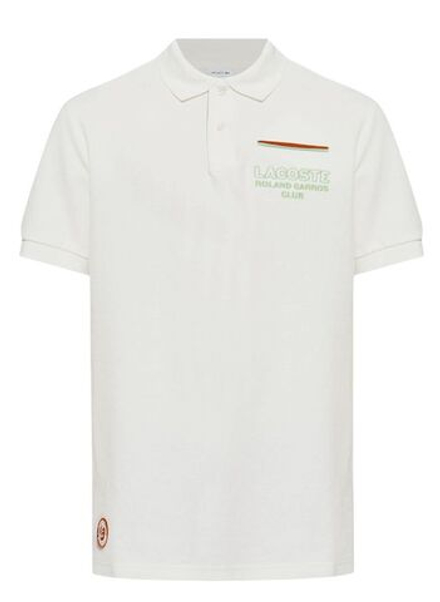 Теннисное поло Lacoste Roland Garros Club - White