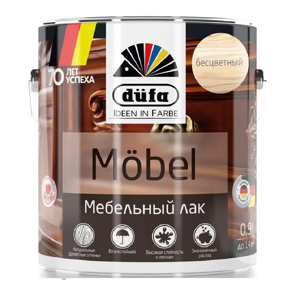 Лак мебельный Dufa MOBEL 0,9 л
