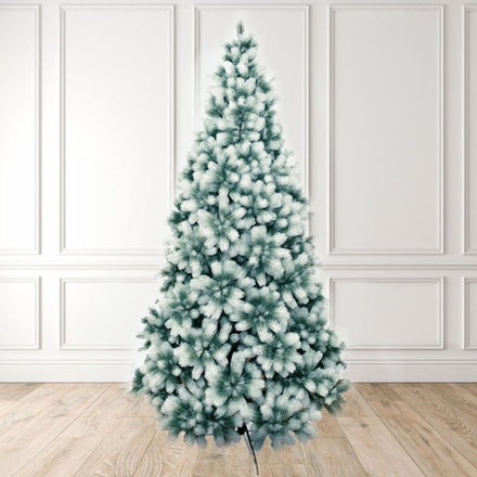 Ель искусственная «Русская Императрица голубая с белыми кончиками» (Литая хвоя) 270 см / 2,7 м