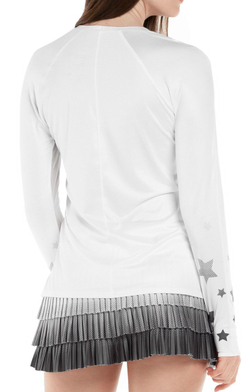 Женская теннисная футболка (dł. Рукава) Lucky in Love Luv Core Ultra Wave Long Sleeve - разноцветный