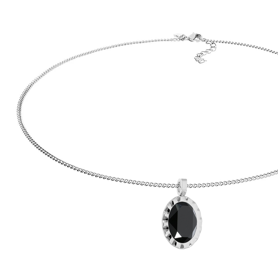 Колье Qudo TIVOLA UNICA big (S/P) Jet 3 cm 420512