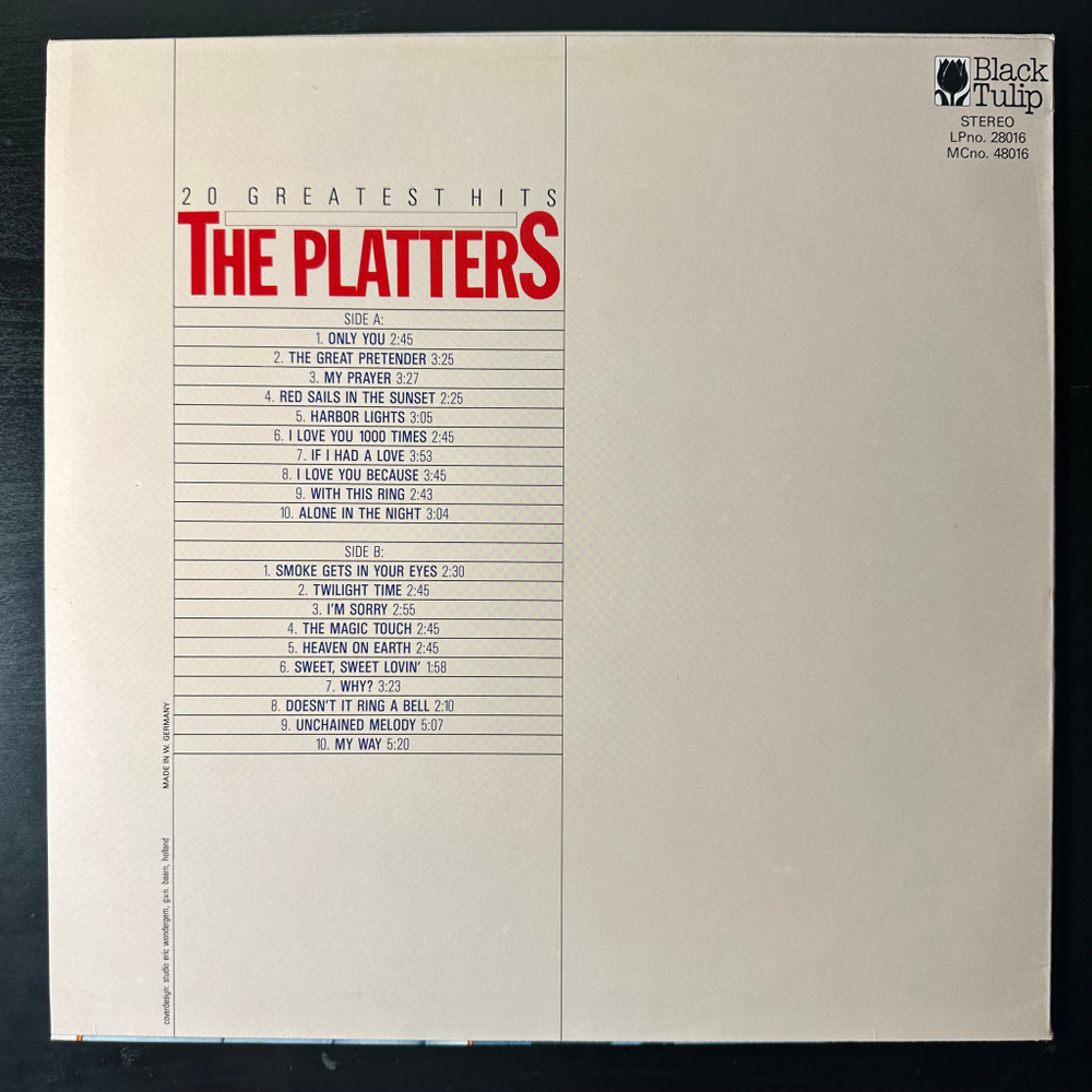 The Platters ‎– Greatest Hits (Германия)
