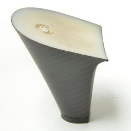 Каблуки женские ABS 8080, 75 мм, черный полосатый