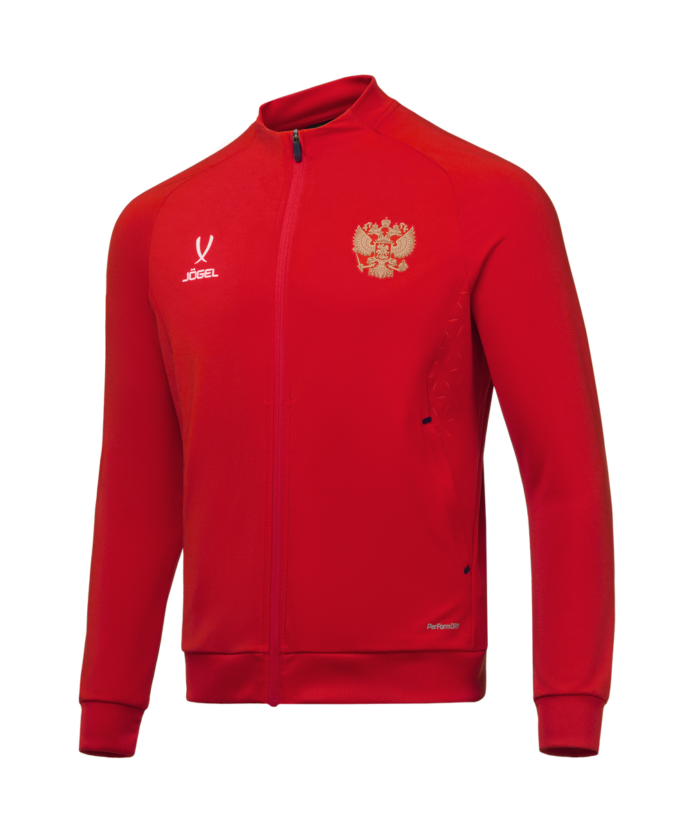 Джемпер тренировочный на молнии JÖGEL NATIONAL PerFormDRY Training FZ Jacket, красный