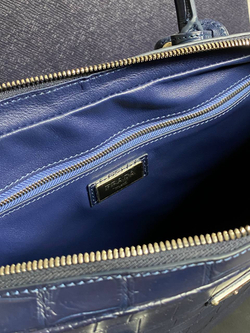 Портфель из кожи крокодила Prada