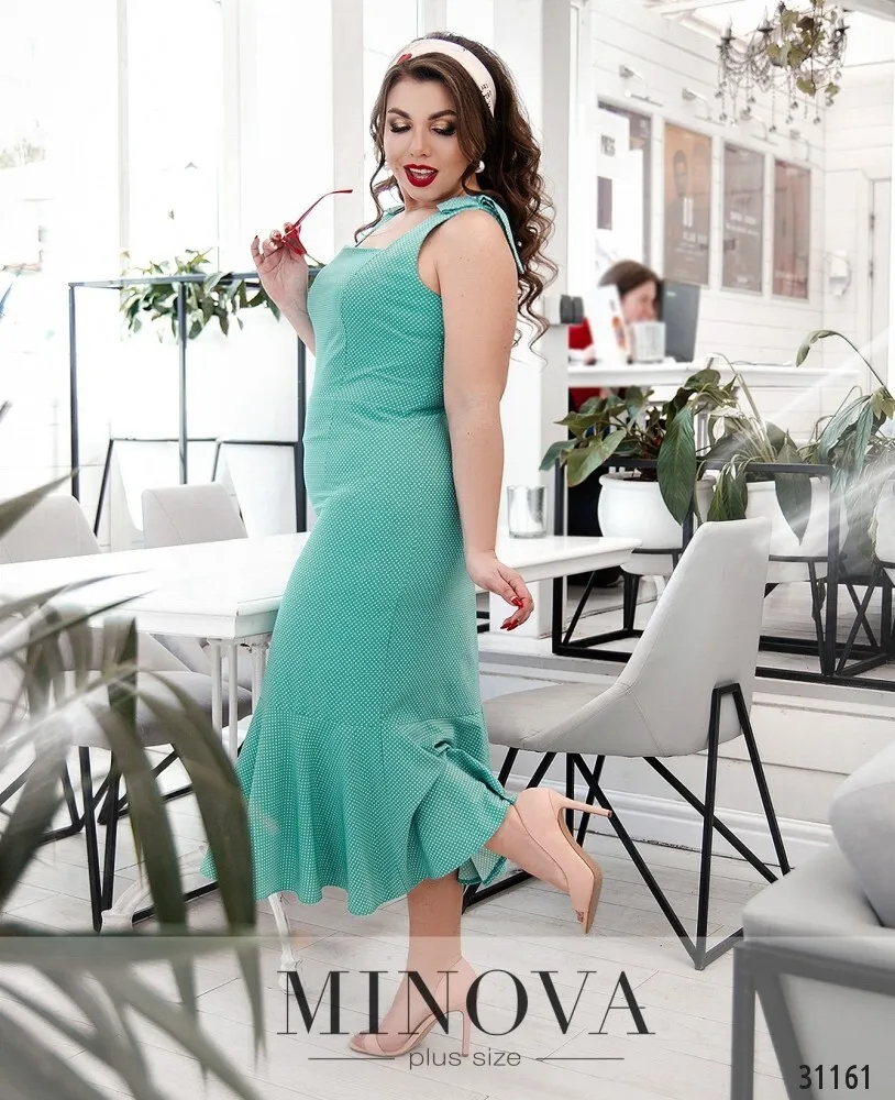 Платье 348-бирюзовый Minova