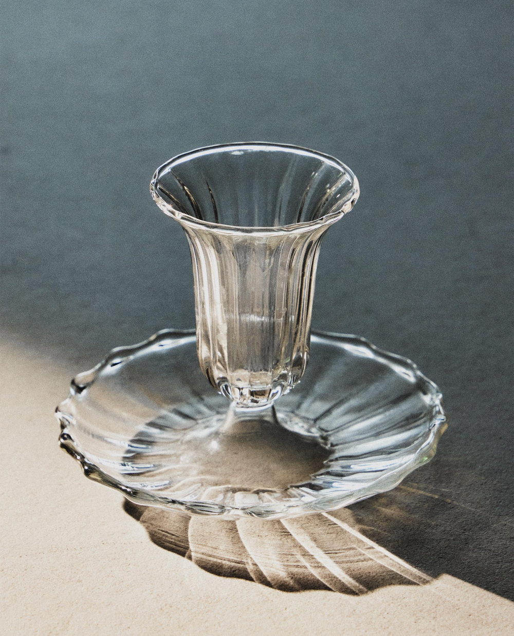 Zara Home Подсвечник из стекла, цвет прозрачный, 8.8 см