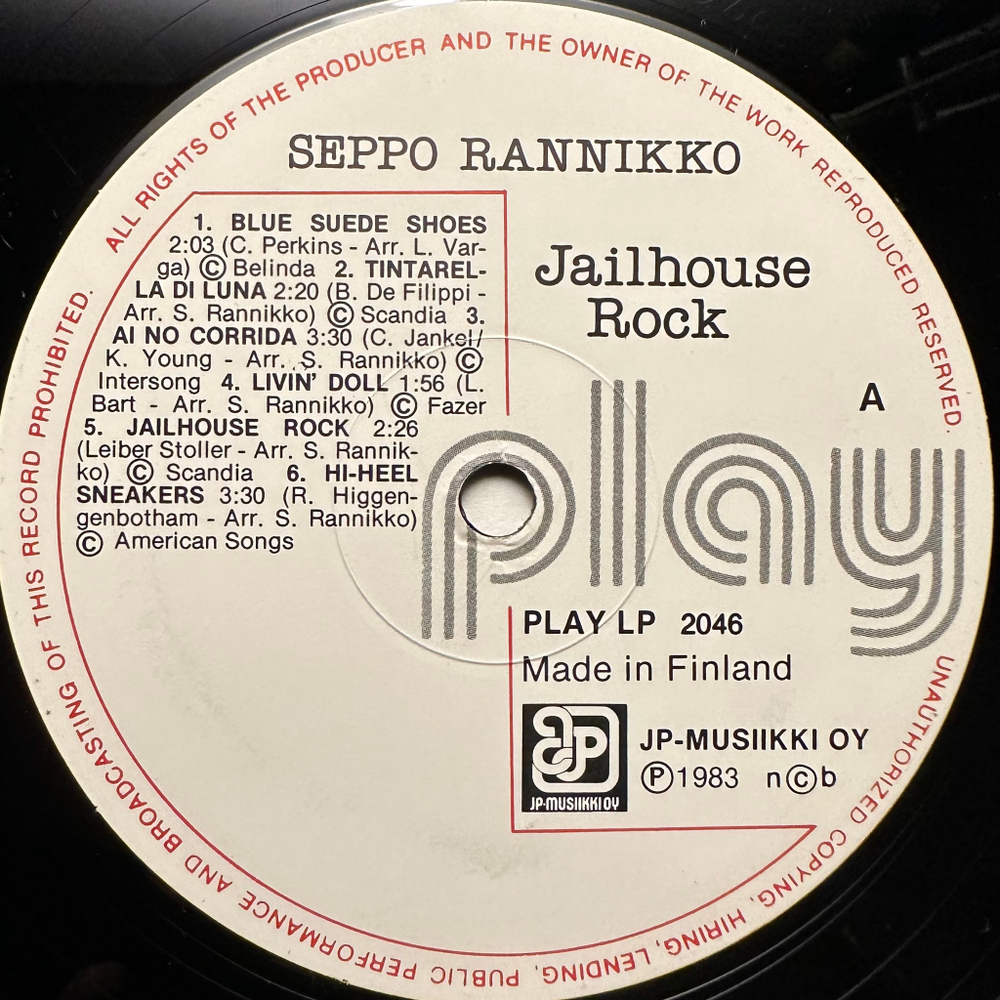 Seppo Rannikko - Jailhouse Rock (Финляндия 1983г.)