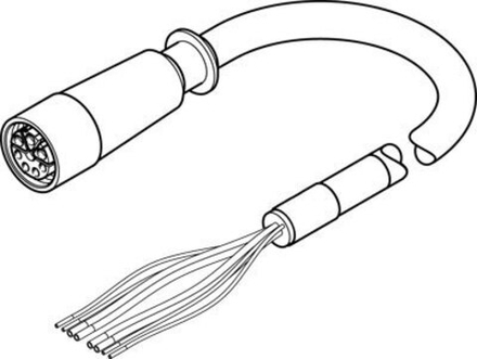 NEBM-M23G8-E-5-Q9N-LE8 Кабель электродвигателя