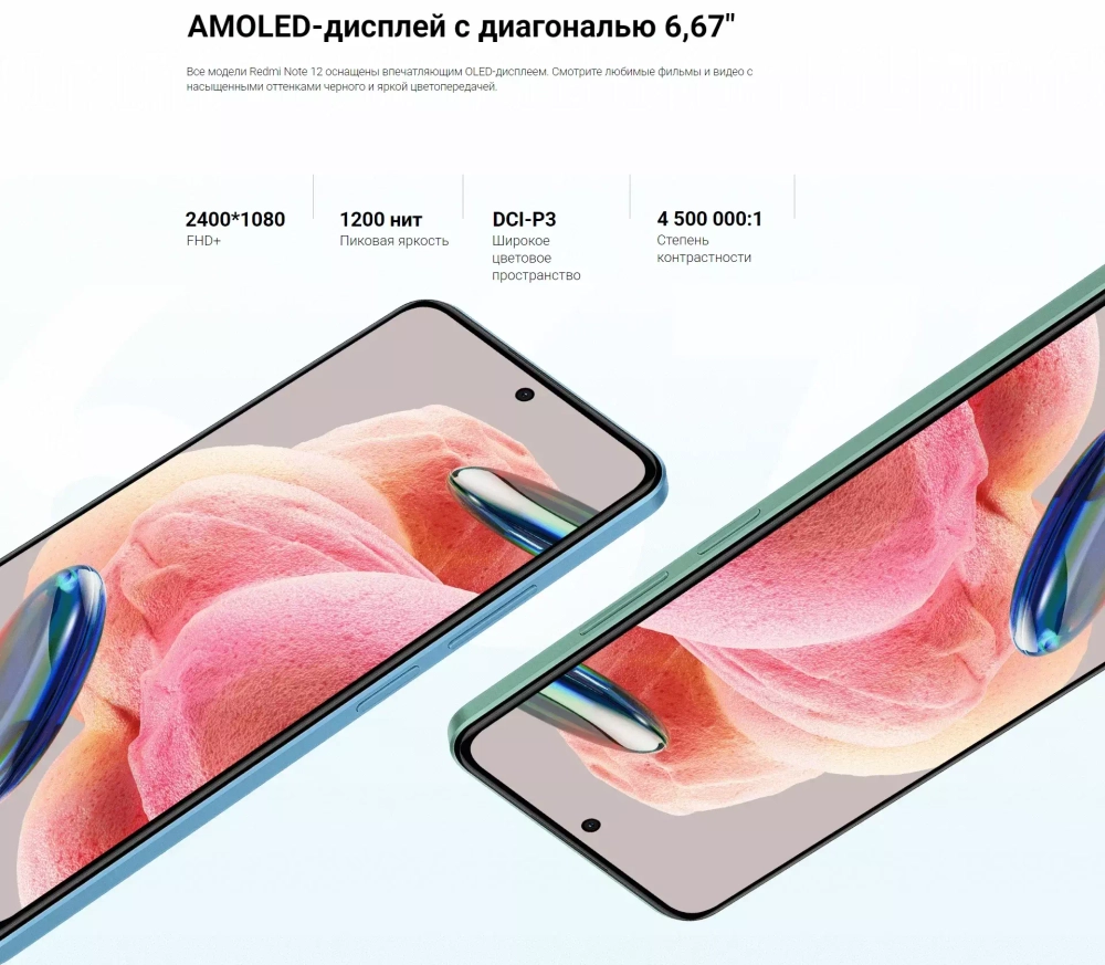 Смартфон Xiaomi Redmi Note 12 8/256GB Onyx Gray