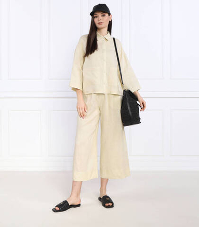 льняное брюки edmond Max Mara Leisure - бежевый(313102366)