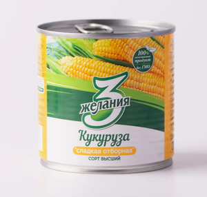КУКУРУЗА 3 ЖЕЛАНИЯ СЛАДКАЯ ОТБОРНАЯ ВЫШИЙ СОРТ 340ГР