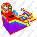 Коммерческий надувной батут "Леденцы"