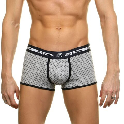 Серые трусы-боксеры с принтом (Размер: XL) (Цвет: серый)