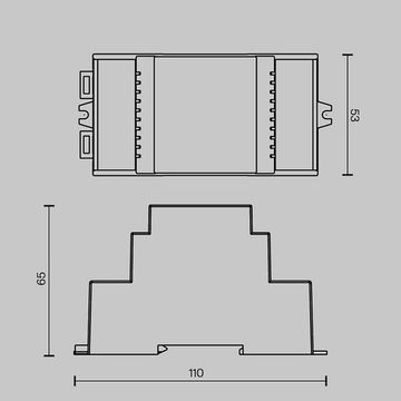 Релейный модуль DALI DT7 четырёхканальный 4x12A DIN 721021 белый DALI Maytoni
