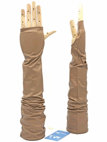 Перчатки длинные на шелковой подкладке