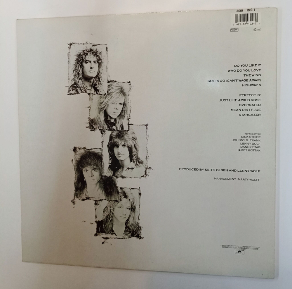 Винтажная виниловая пластинка LP Kingdom Come In Your Face (Germany 1989)