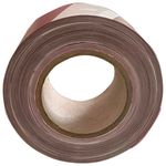 Лента оградительная сигнальная красно-белая 75 мм х 250 м, СТАНДАРТ, полиэтилен, ЛО 250/75