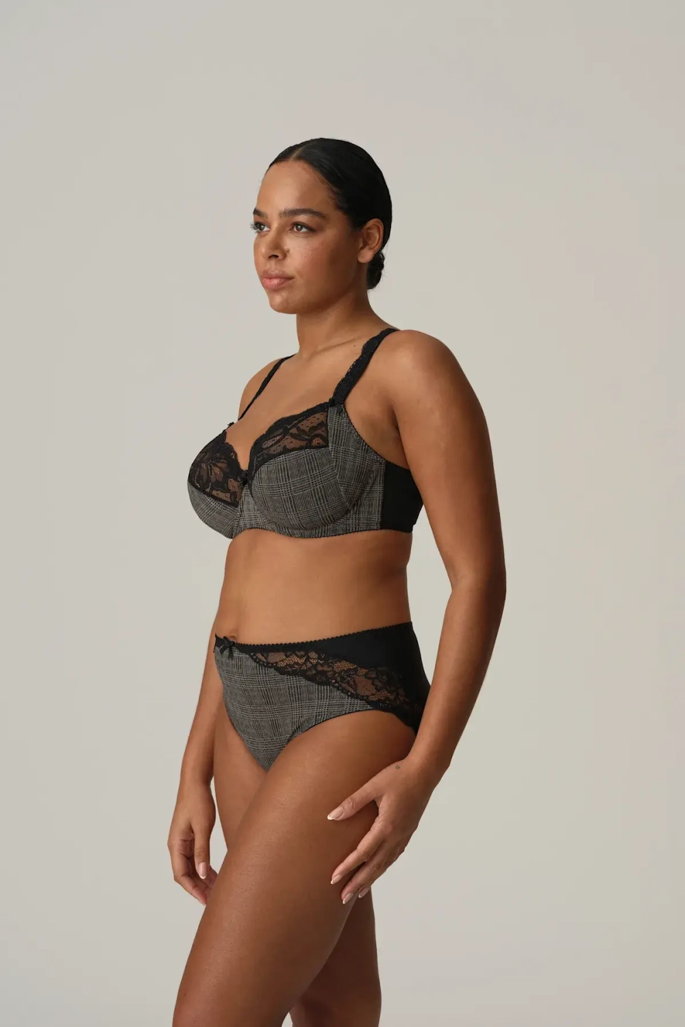 PRIMADONNA MADISON Трусы с высокой талией, серо-черный